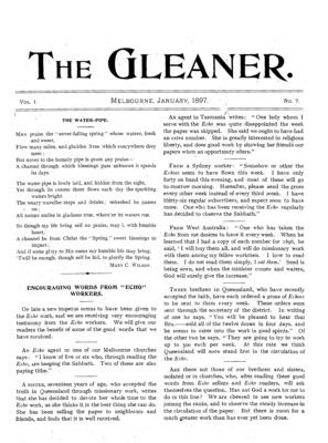 The Gleaner | January 1, 1897
