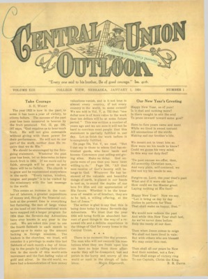 Central Union Outlook | January 1, 1924