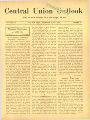 Central Union Outlook | July 1, 1924