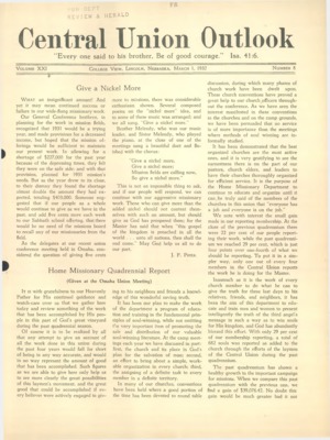 Central Union Outlook | March 1, 1932