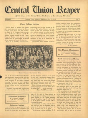 The Central Union Reaper | May 17, 1932