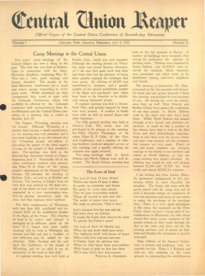 The Central Union Reaper | July 5, 1932