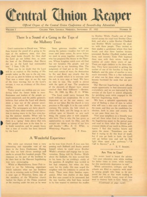 The Central Union Reaper | September 27, 1932