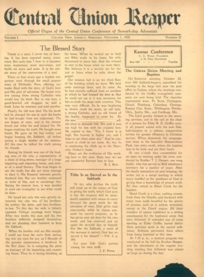 The Central Union Reaper | November 1, 1932