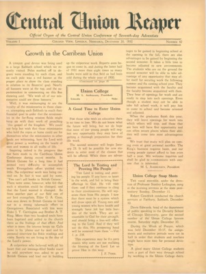 The Central Union Reaper | December 20, 1932