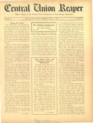 The Central Union Reaper | March 7, 1933