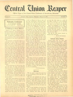 The Central Union Reaper | March 21, 1933