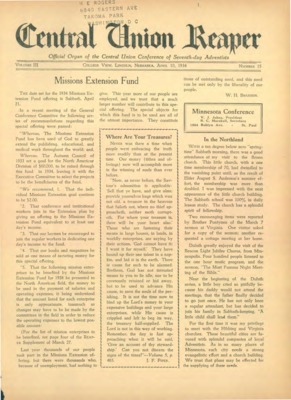 The Central Union Reaper | April 10, 1934
