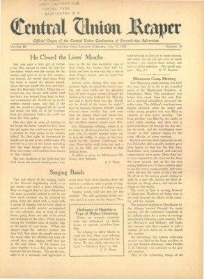 The Central Union Reaper | July 17, 1934