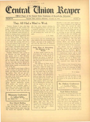 The Central Union Reaper | October 16, 1934