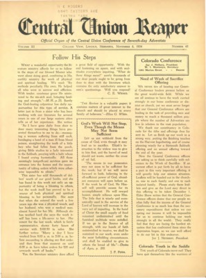 The Central Union Reaper | November 6, 1934