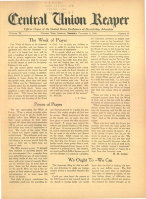 The Central Union Reaper | December 4, 1934