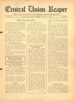 The Central Union Reaper | December 11, 1934