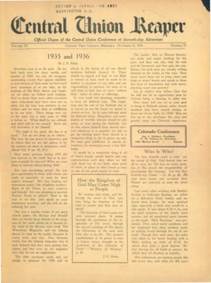 The Central Union Reaper | December 31, 1935