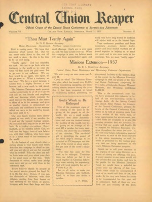 The Central Union Reaper | March 23, 1937