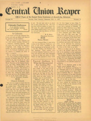 The Central Union Reaper | May 11, 1937