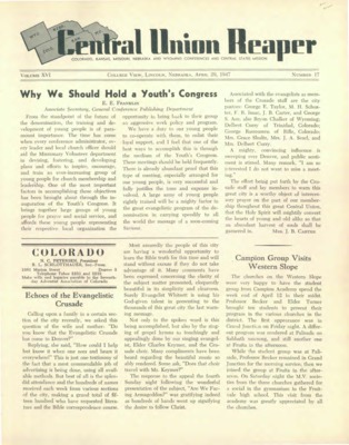 The Central Union Reaper | April 29, 1947