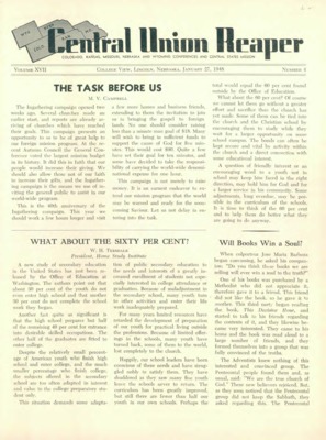The Central Union Reaper | January 27, 1948