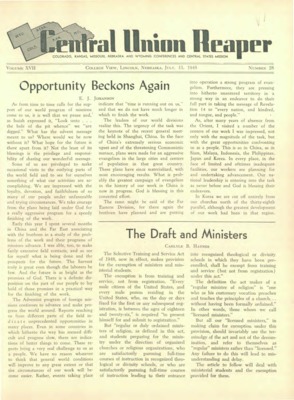 The Central Union Reaper | July 13, 1948