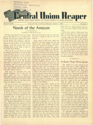 The Central Union Reaper | March 1, 1949