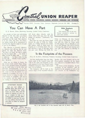 The Central Union Reaper | January 30, 1962