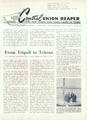 The Central Union Reaper | June 21, 1966