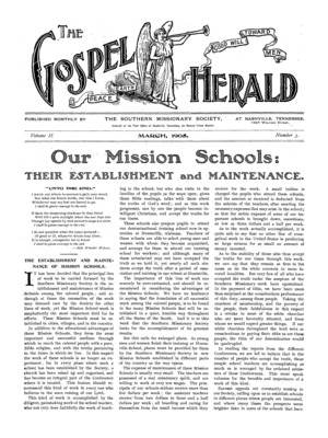 The Gospel Herald | March 1, 1905