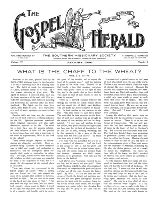 The Gospel Herald | August 1, 1906