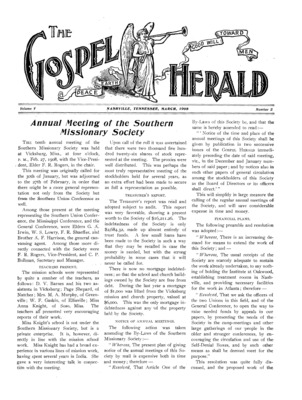 The Gospel Herald | March 1, 1908
