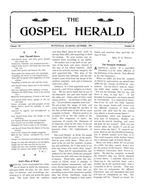 The Gospel Herald | October 1, 1911
