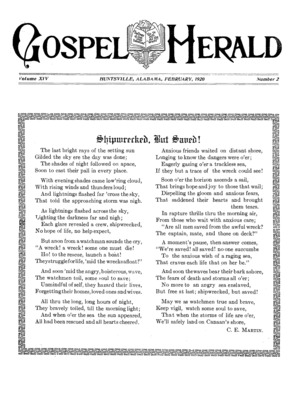 The Gospel Herald | February 1, 1920