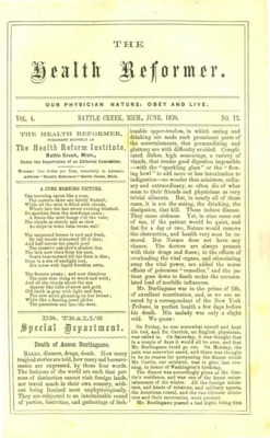 The Health Reformer | June 1, 1870