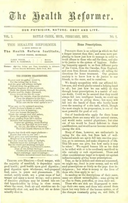 The Health Reformer | February 1, 1872