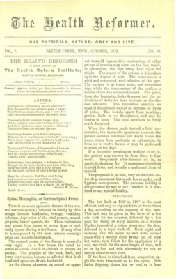 The Health Reformer | October 1, 1872