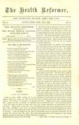 The Health Reformer | May 1, 1873