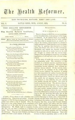 The Health Reformer | August 1, 1873