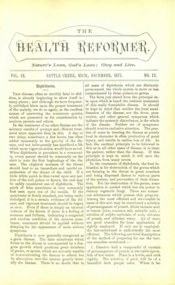 The Health Reformer | December 1, 1877