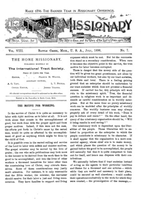 The Home Missionary | July 1, 1896