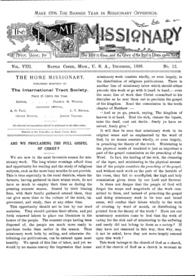 The Home Missionary | December 1, 1896