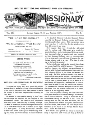 The Home Missionary | August 1, 1897