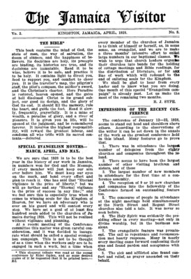 The Jamaica Visitor | April 1, 1928