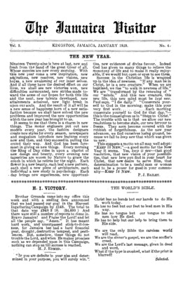 The Jamaica Visitor | January 1, 1929