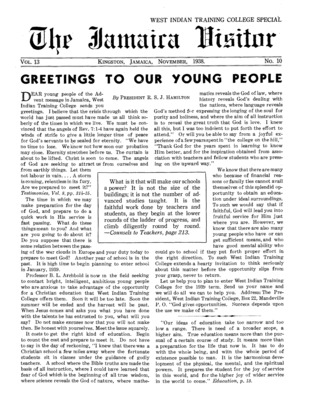 The Jamaica Visitor | November 1, 1938