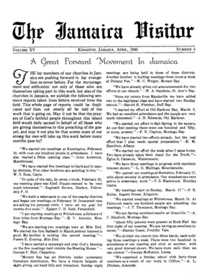 The Jamaica Visitor | April 1, 1940