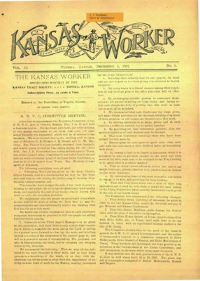 The Kansas Worker | December 4, 1901