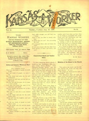 The Kansas Worker | August 29, 1906