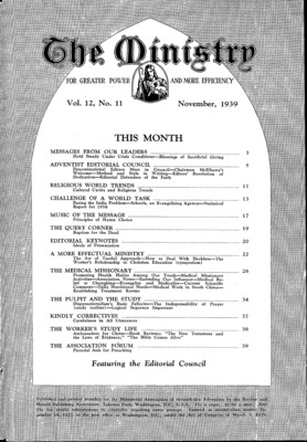 The Ministry | November 1, 1939