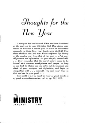 The Ministry | January 1, 1967
