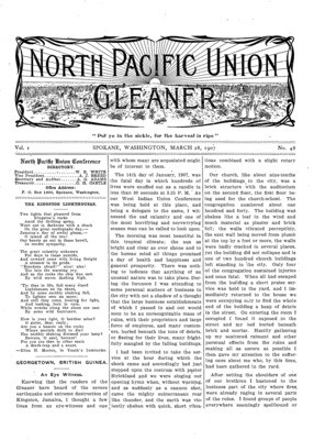North Pacific Union Gleaner | March 28, 1907