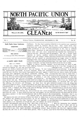 North Pacific Union Gleaner | December 30, 1908